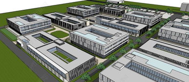 工業(yè)產(chǎn)業(yè)創(chuàng)意園 建筑規(guī)劃與SU模型設計